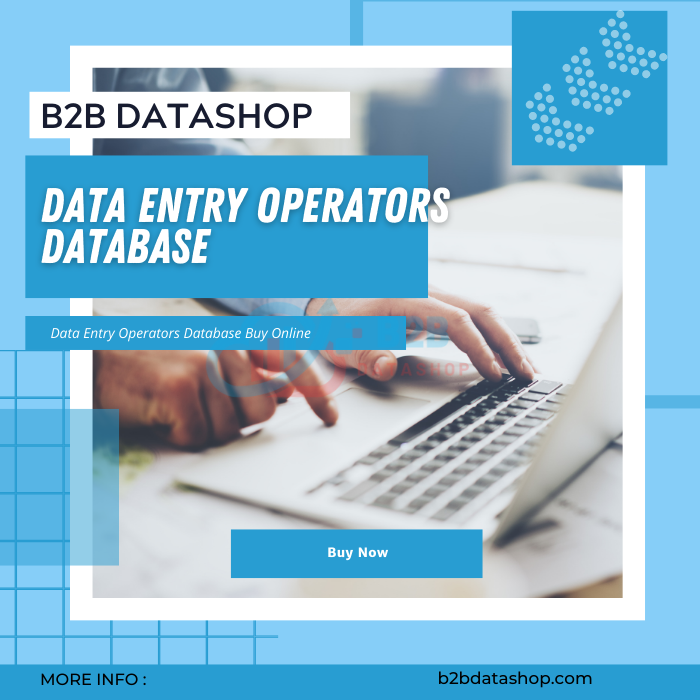Buy Data Entry Operators Database Online