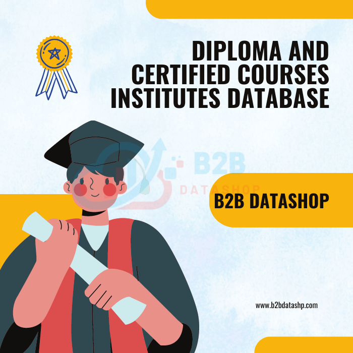 Diploma And Certified Courses Institutes Database Buy Online With 3485 Records